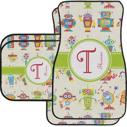 Rocking Robots Car Floor Mats Set - 2 Front & 2 Back (Personalized)