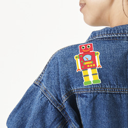 Rocking Robots Twill Iron On Patch - Custom Shape