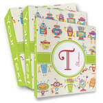 Rocking Robots 3 Ring Binder - Full Wrap (Personalized)