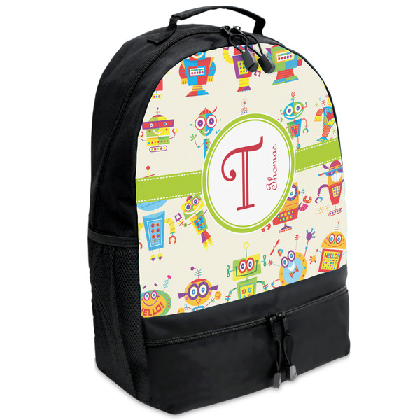 Custom Rocking Robots Backpacks - Black (Personalized)