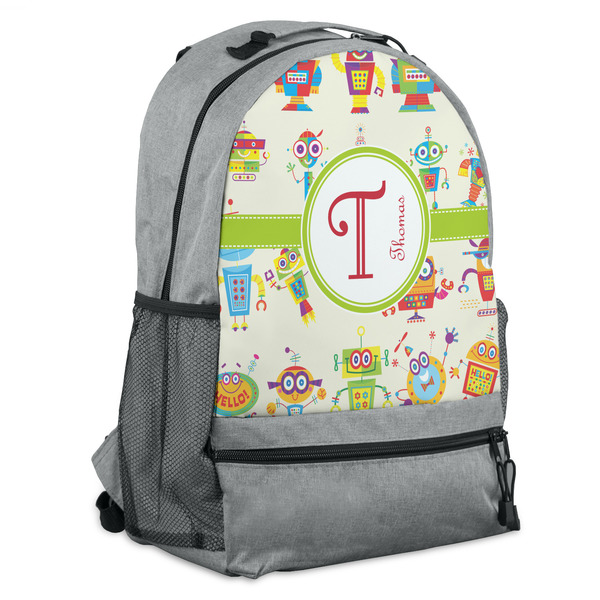 Custom Rocking Robots Backpack - Grey (Personalized)