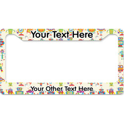 Rocking Robots License Plate Frame - Style B (Personalized)