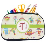 Rocking Robots Neoprene Pencil Case - Medium w/ Name and Initial