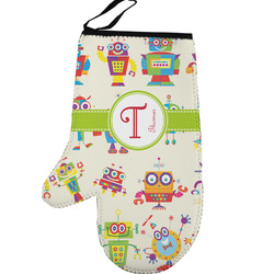 Rocking Robots Left Oven Mitt (Personalized)