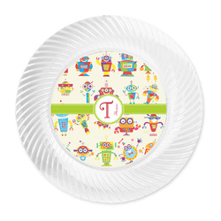 Rocking Robots Plastic Party Dinner Plates - 10" (Personalized)