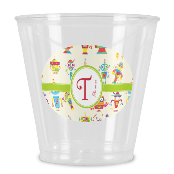 Custom Rocking Robots Plastic Shot Glass (Personalized)