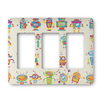 Rocking Robots Rocker Style Light Switch Cover - Three Switch