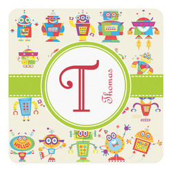 Rocking Robots Square Decal - Large (Personalized)