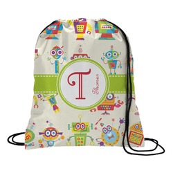 Rocking Robots Drawstring Backpack - Medium (Personalized)