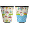 Rocking Robots Trash Can Black - Front and Back - Apvl