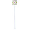 Rocking Robots White Plastic Stir Stick - Double Sided - Square - Single Stick