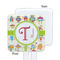 Rocking Robots White Plastic Stir Stick - Single Sided - Square - Approval