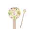 Rocking Robots Wooden 7.5" Stir Stick - Round - Closeup