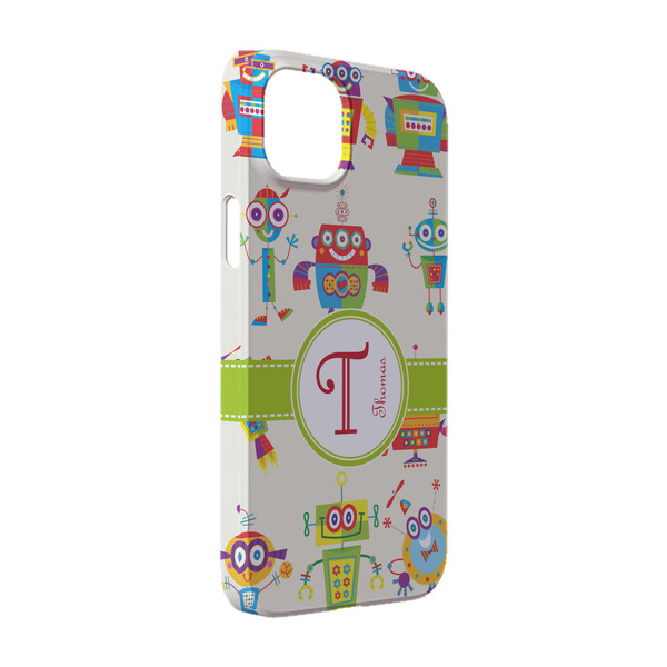 Custom Rocking Robots iPhone Case - Plastic - iPhone 14 (Personalized)