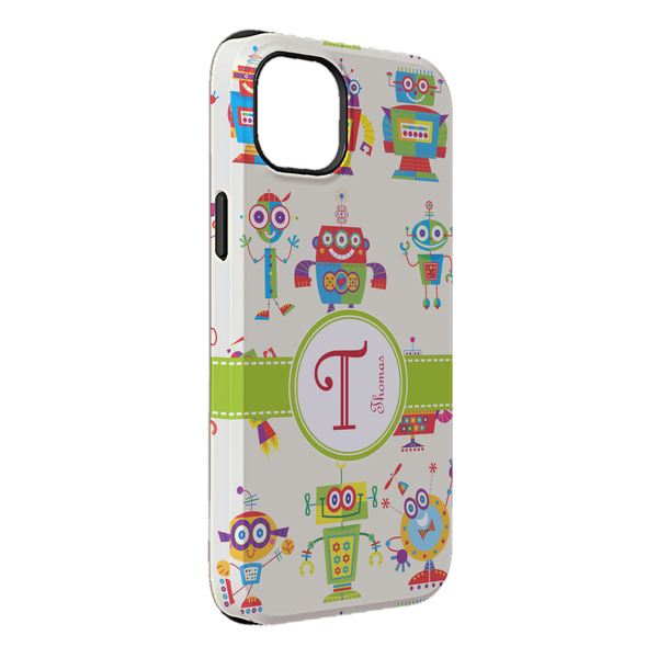 Custom Rocking Robots iPhone Case - Rubber Lined - iPhone 14 Plus (Personalized)