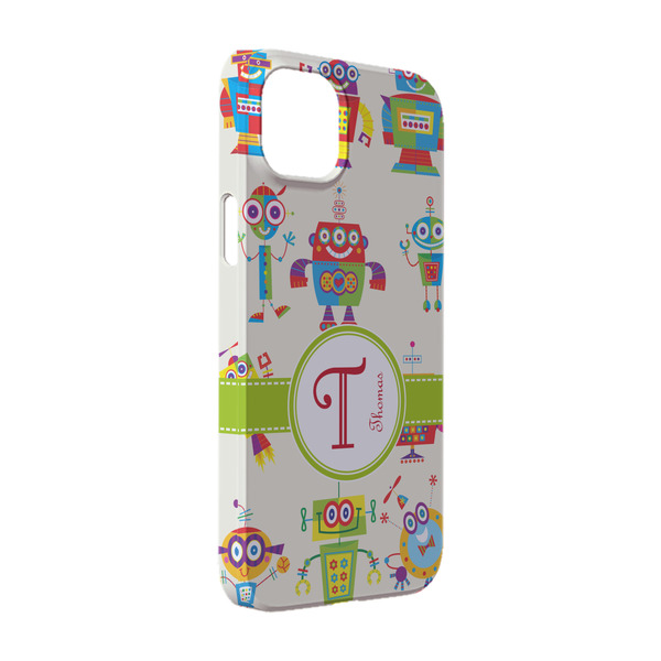 Custom Rocking Robots iPhone Case - Plastic - iPhone 14 Pro (Personalized)