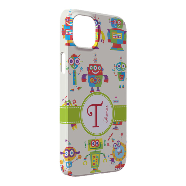 Custom Rocking Robots iPhone Case - Plastic - iPhone 14 Pro Max (Personalized)