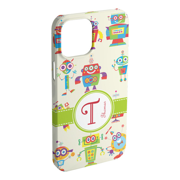 Custom Rocking Robots iPhone Case - Plastic (Personalized)