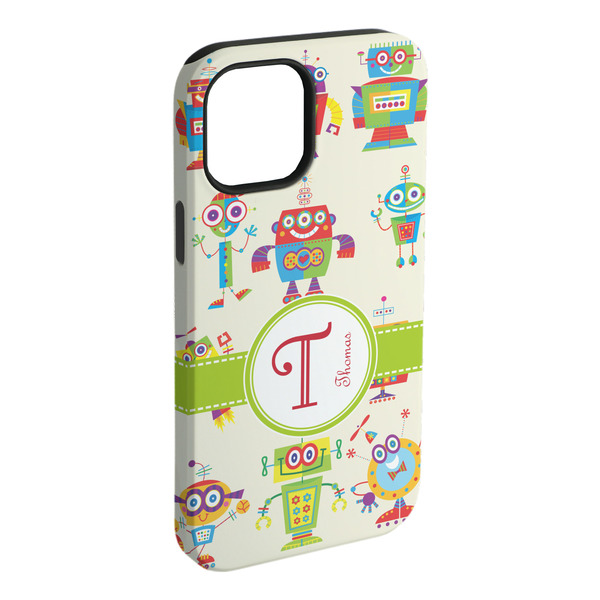 Custom Rocking Robots iPhone Case - Rubber Lined (Personalized)