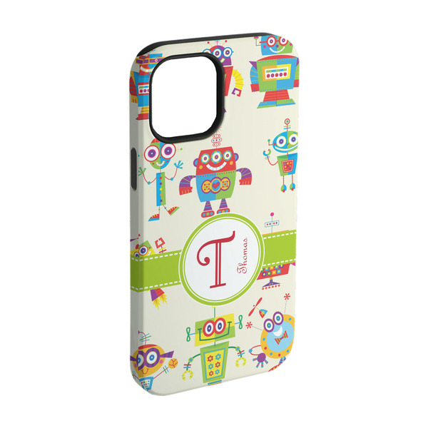 Custom Rocking Robots iPhone Case - Rubber Lined - iPhone 15 Pro (Personalized)