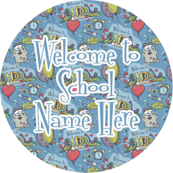 Custom Welcome to School Multipurpose Round Labels - 1" (Personalized)