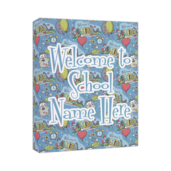 Custom Welcome to School Canvas Print - 11x14 (Personalized)