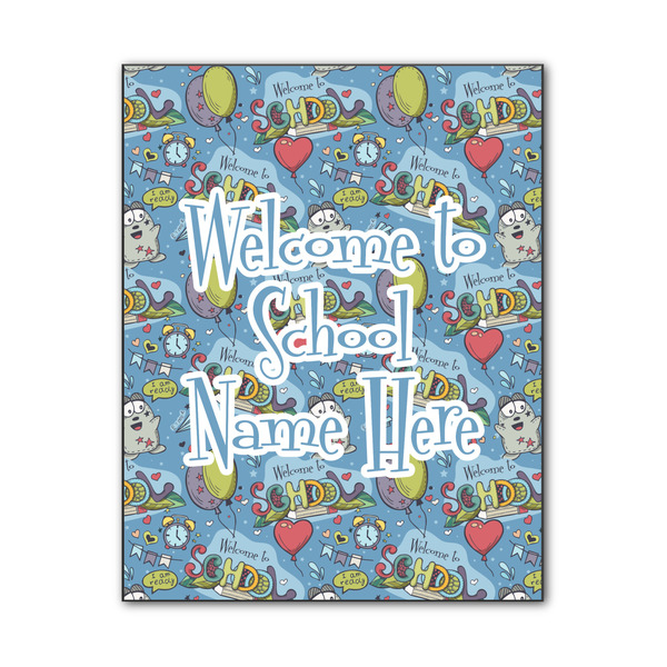 Custom Welcome to School Wood Print - 11x14 (Personalized)