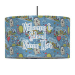 Welcome to School 12" Drum Pendant Lamp - Fabric (Personalized)