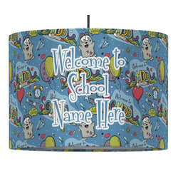 Welcome to School Drum Pendant Lamp (Personalized)