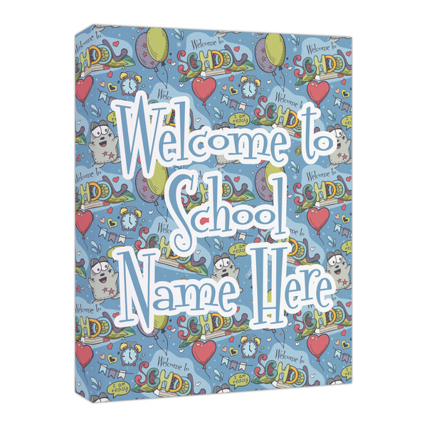 Custom Welcome to School Canvas Print - 16x20 (Personalized)