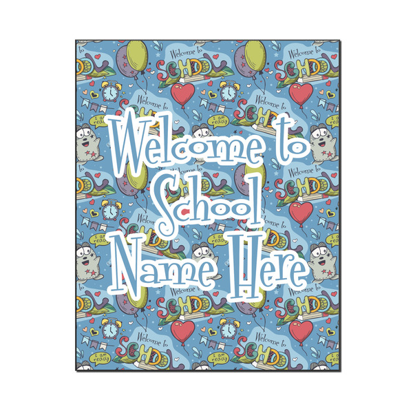 Custom Welcome to School Wood Print - 16x20 (Personalized)