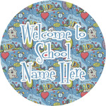 Welcome to School Multipurpose Round Labels - 3" (Personalized)