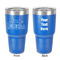 Welcome to School 30 oz Stainless Steel Ringneck Tumbler - Blue - Double Sided - Front & Back