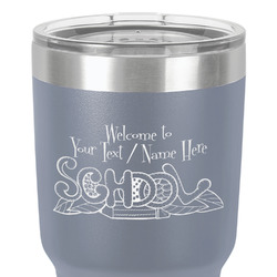 Welcome to School 30 oz Stainless Steel Tumbler - Grey - Single-Sided (Personalized)