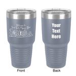 Welcome to School 30 oz Stainless Steel Tumbler - Grey - Double-Sided (Personalized)