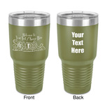 Welcome to School 30 oz Stainless Steel Tumbler - Olive - Double-Sided (Personalized)