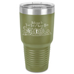 Welcome to School 30 oz Stainless Steel Tumbler - Olive - Single-Sided (Personalized)