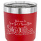 Welcome to School 30 oz Stainless Steel Ringneck Tumbler - Red - CLOSE UP