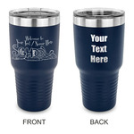 Welcome to School 30 oz Stainless Steel Tumbler - Navy - Double Sided (Personalized)