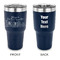 Welcome to School 30 oz Stainless Steel Ringneck Tumblers - Navy - Double Sided - APPROVAL