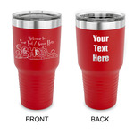 Welcome to School 30 oz Stainless Steel Tumbler - Red - Double Sided (Personalized)