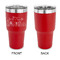 Welcome to School 30 oz Stainless Steel Ringneck Tumblers - Red - Single Sided - APPROVAL