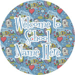 Welcome to School Multipurpose Round Labels - 5" (Personalized)