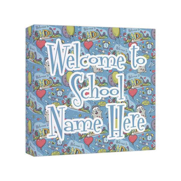 Custom Welcome to School Canvas Print - 8x8 (Personalized)