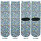 Welcome to School Adult Crew Socks - Double Pair - Front and Back - Apvl