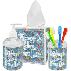 Welcome to School Acrylic Bathroom Accessories Set w/ Name or Text