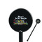 Welcome to School Black Plastic 5.5" Stir Stick - Round - Closeup