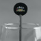 Welcome to School Black Plastic 5.5" Stir Stick - Round - Main