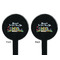 Welcome to School Black Plastic 7" Stir Stick - Double Sided - Round - Front & Back