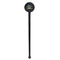 Welcome to School Black Plastic 7" Stir Stick - Round - Single Stick